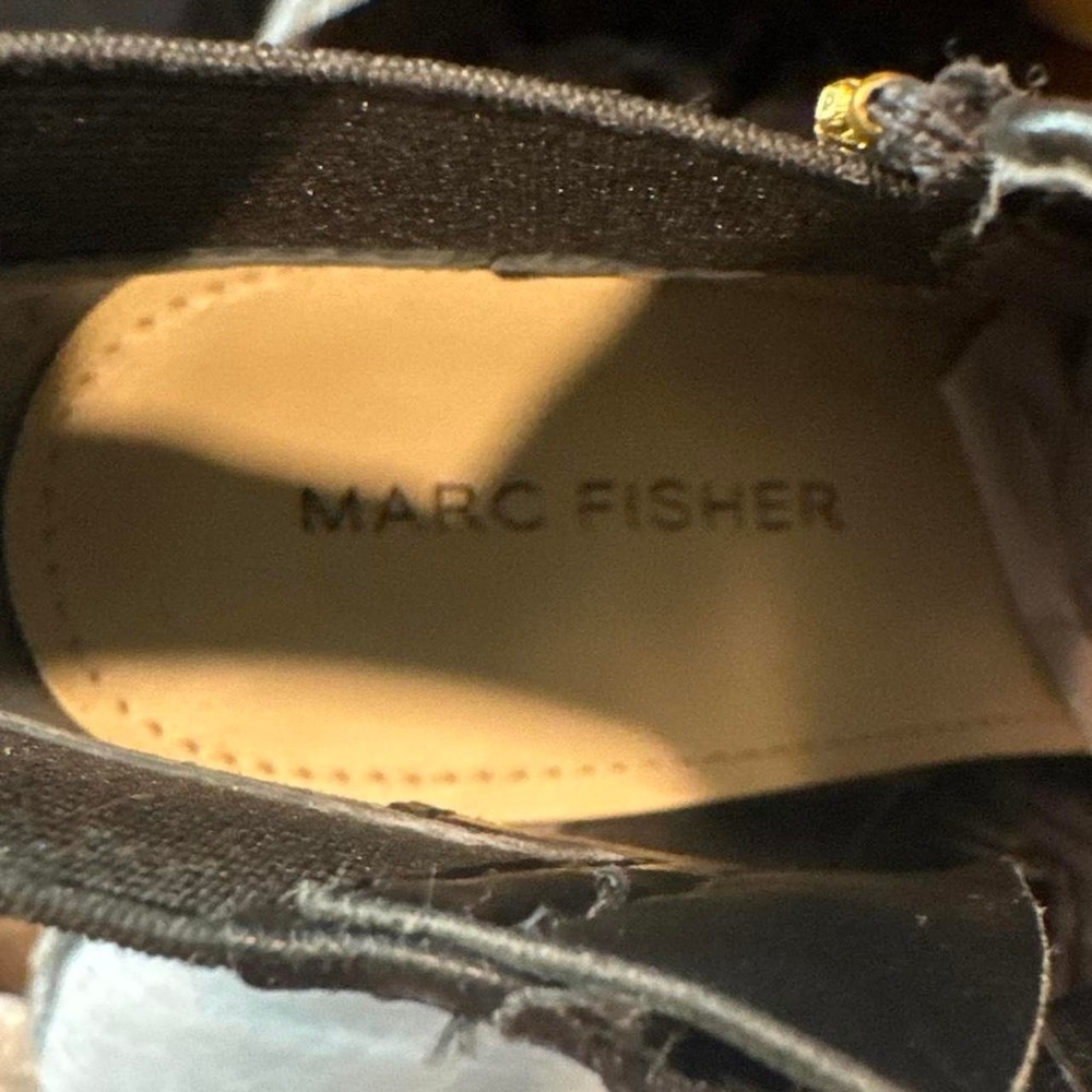 Marc Fisher "Serenity" Peep-Toe Booties - Picture 6 of 7